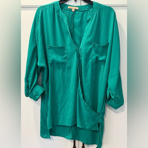 Gibson Latimer Tunic Blouse Sz L - Picture 1 of 8